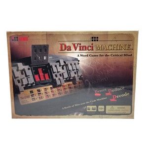 Da Vinci Machine Board Game A Word Game for the Critical Mind - Rare NEW Sealed